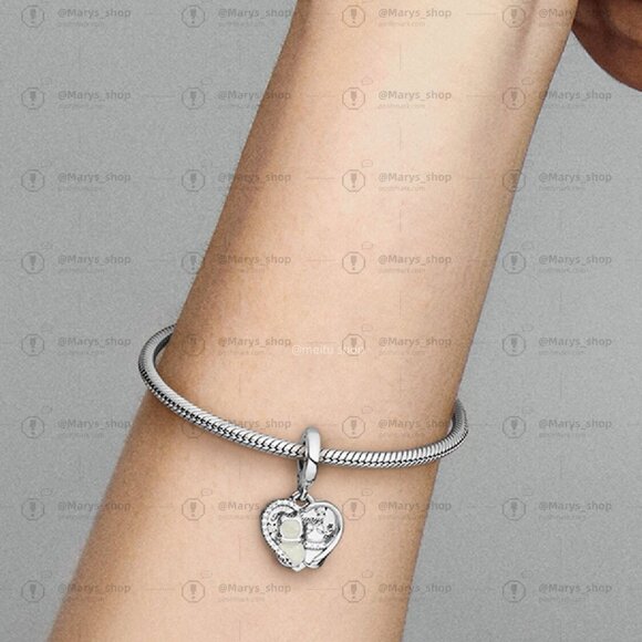 Pandora Cats & Hearts Dangle Charm - Picture 5 of 6